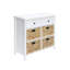 Armoire console à finition blanche pour un espace de vie fonctionnel et ordonné-492057132