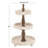 Neill White Wood 3 Level Tiered Server 15" x 15" x 24"