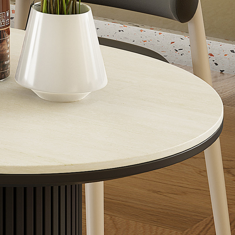Table de salle à manger moderne, innovante et esthétique, Transparent/noir, H 29,52 po x L 70,86 po x l 35,43 po