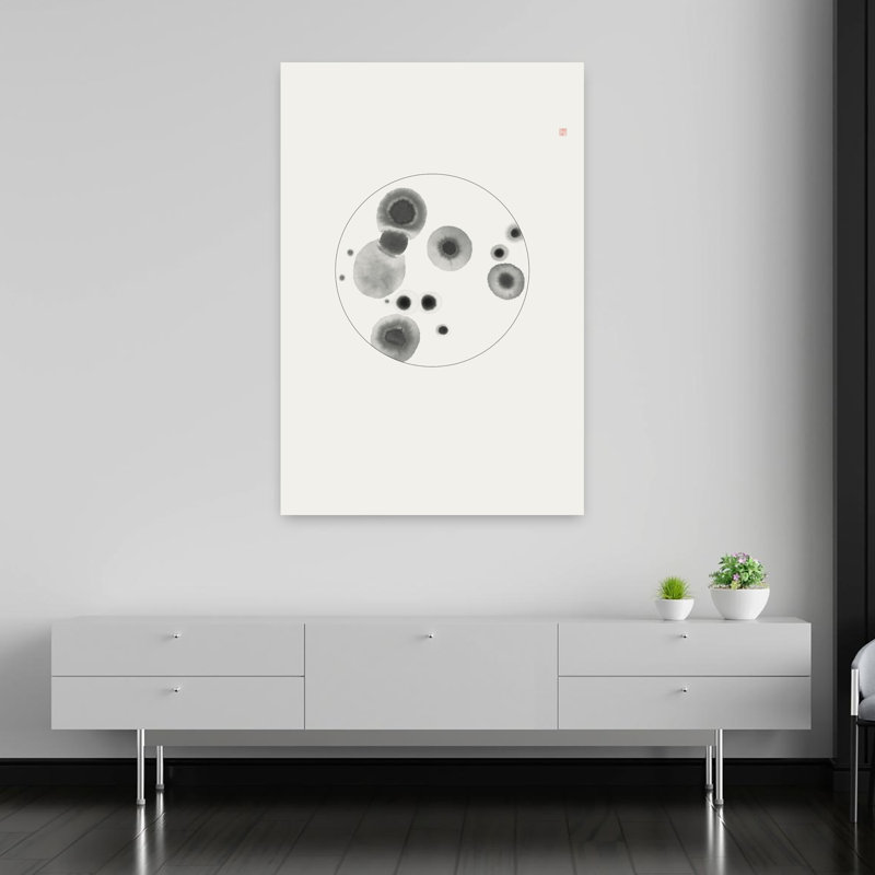 Abstrait encre abstraite, art mural organique contemporain, H 48 po x l 32 po