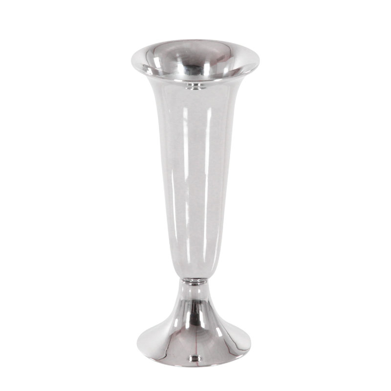 Vase de table en aluminium, H 10 po x l 4 po x P 4 po