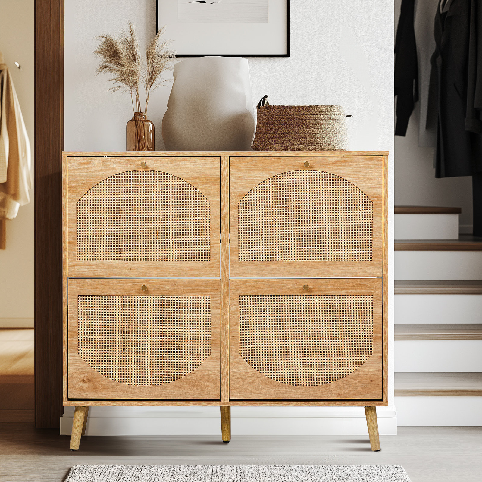 Wayfair Painted Shoe Cabinet Wayfair 40 Pair Shoe Cabinet Baxton