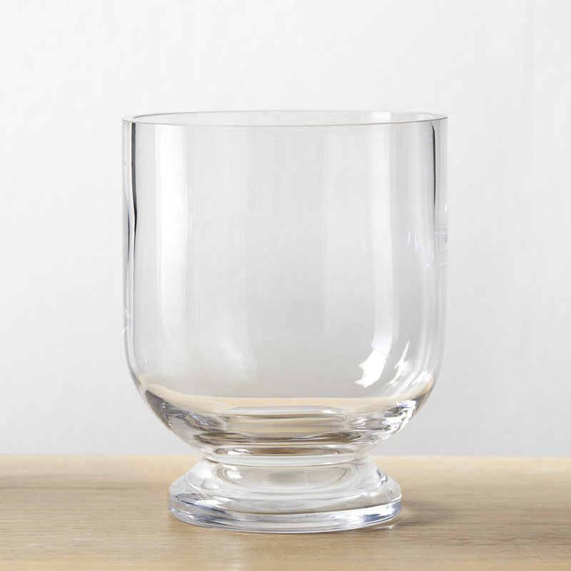 Aida Handmade Glass Table Vase, 6.75" H x 5.25" W x 5.25" D