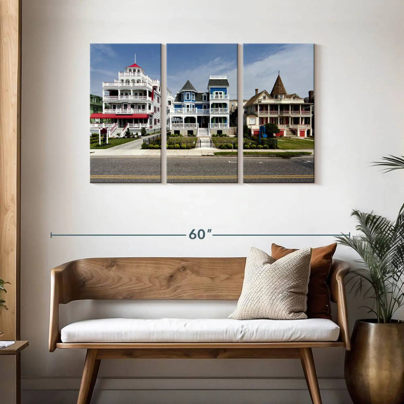 Lilian Cape May Victorian House, H 28 po x l 45 po