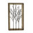 Brown Wood Frame with Metal Tree Wall Decor