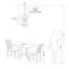 Luminaire suspendu sphère 3 lumières Farmhouse