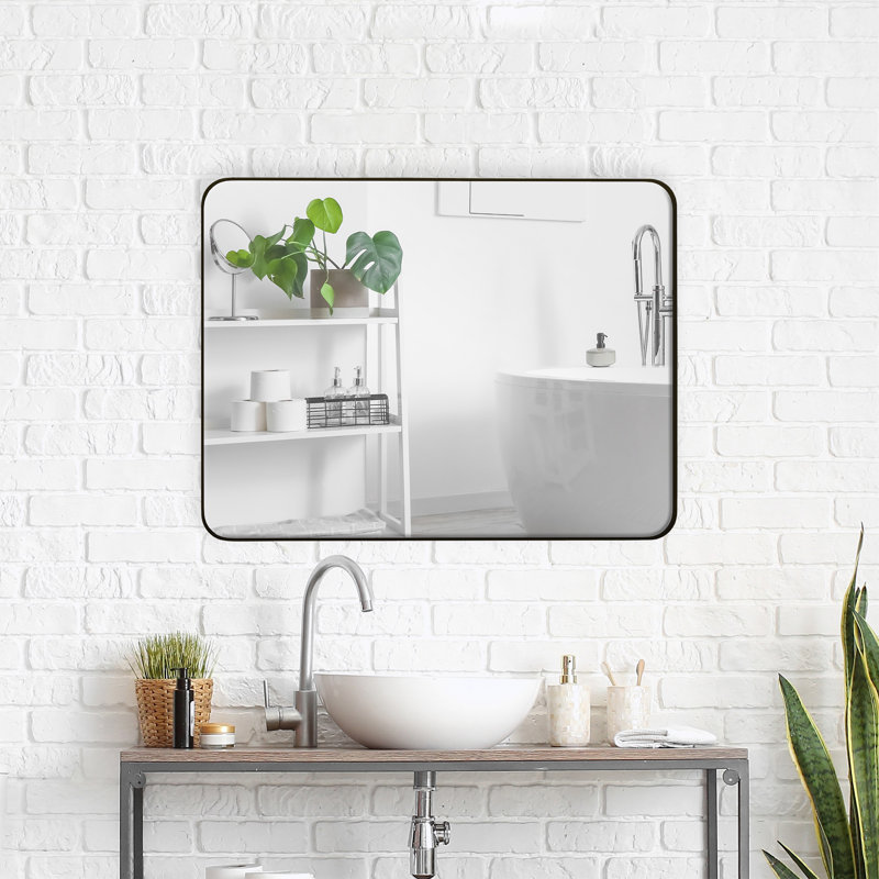 24*36 Inch Rectangular Wall Mirror Metal Framed Mirror Vanity Mirror Dressing Mirror