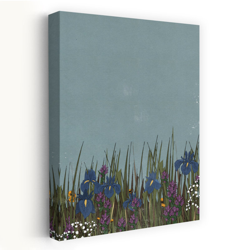 Wild Iris Meadow by Nicholas - Wrapped Canvas Print, 152.4 cm H x 101.6 cm W