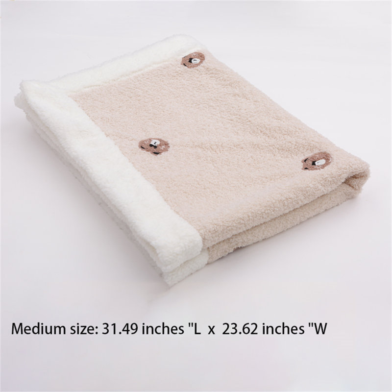Couverture en coton épais et moelleux, L 23,62 po x L 31,49 po