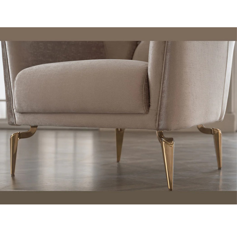 Chaise d'appoint Pavilion, Chenille beige