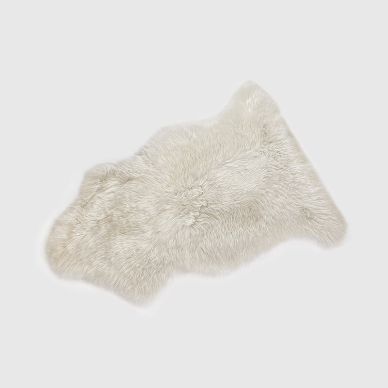Tapis crème en peau de mouton Licola, Nouveauté 2 pi x 3 pi