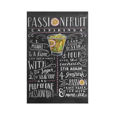 Passionfruit Recipe par Lily & Val - Toile tendue avec châssis sur toile tendue