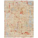 Hand Woven Wool Abstract Area Rug