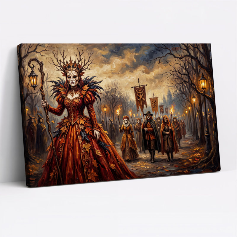 Art fantastique sur toile Halloween, H 28 po x l 40 po