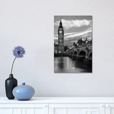 Evening At Westminster Bridge by Melanie Viola - Print on Canvas