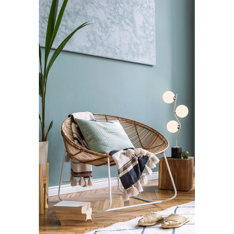 Allyah Metal Desk Lamp, Brown , Beige