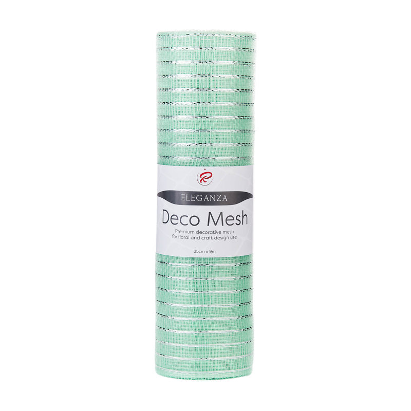 Mint Green Mesh with Foil