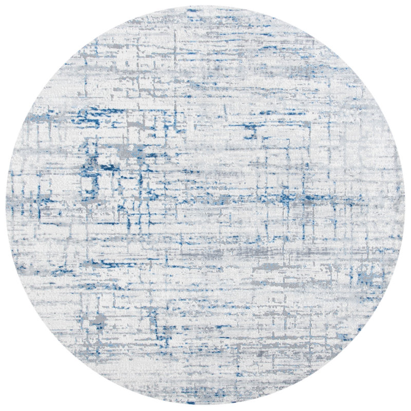 Tapis en coton Amelia, Rond 6 pi 7 po