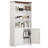 Barn Door 3 Shelf Steel Bookcase Storage Cabinet-1892073348