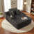 Dark Gray Faux Fur