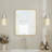 Aluminum Framed Rounded Rectangle Mirror, Wall Mounted Bathroom Vanity Mirror, Modern Horizontal/Vertical Entryway Wall Mirror-811529148-811529137