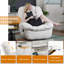 Fauteuil inclinable pivotant zéro gravité avec massage et chaleur - Ensemble de 2 chaises berçantes pivotantes surdimensionnées pour adultes (ensemble de 2)-1472318492