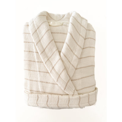 Peignoir 100% coton unisexe mi-mollet