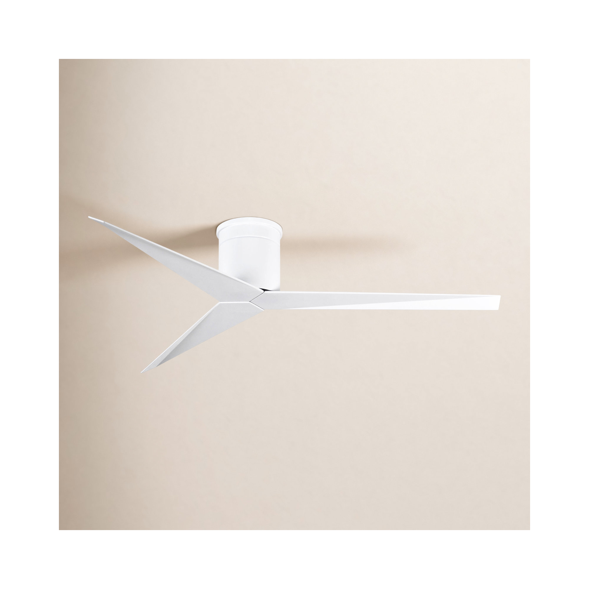 56'' 3 Blade Ceiling Fan, Gloss White, Gloss White