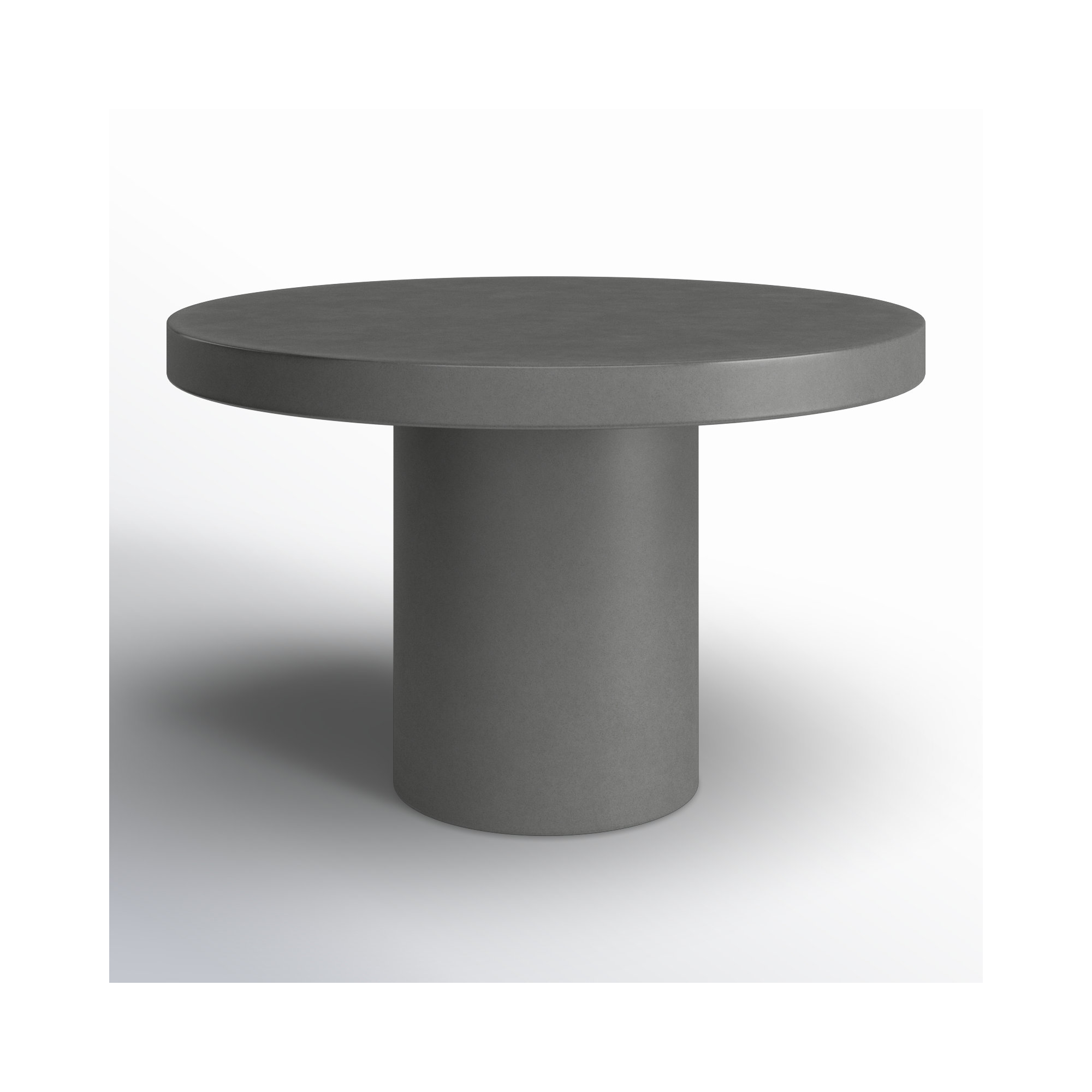 Ruka Round Dining Table, Dark Gray