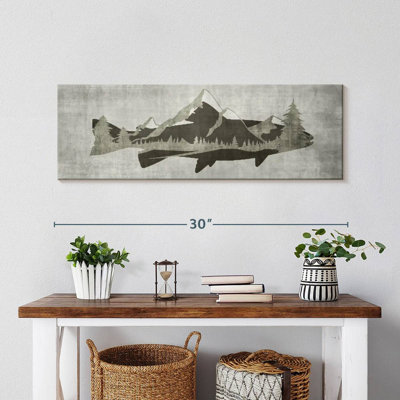" Mountain Trout I Canvas Print "
