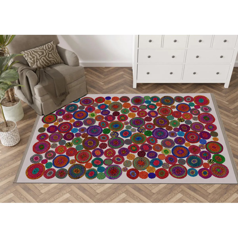 Tapis intérieur / extérieur Rubyn, Rectangle 4 pi x 6 pi 7 po