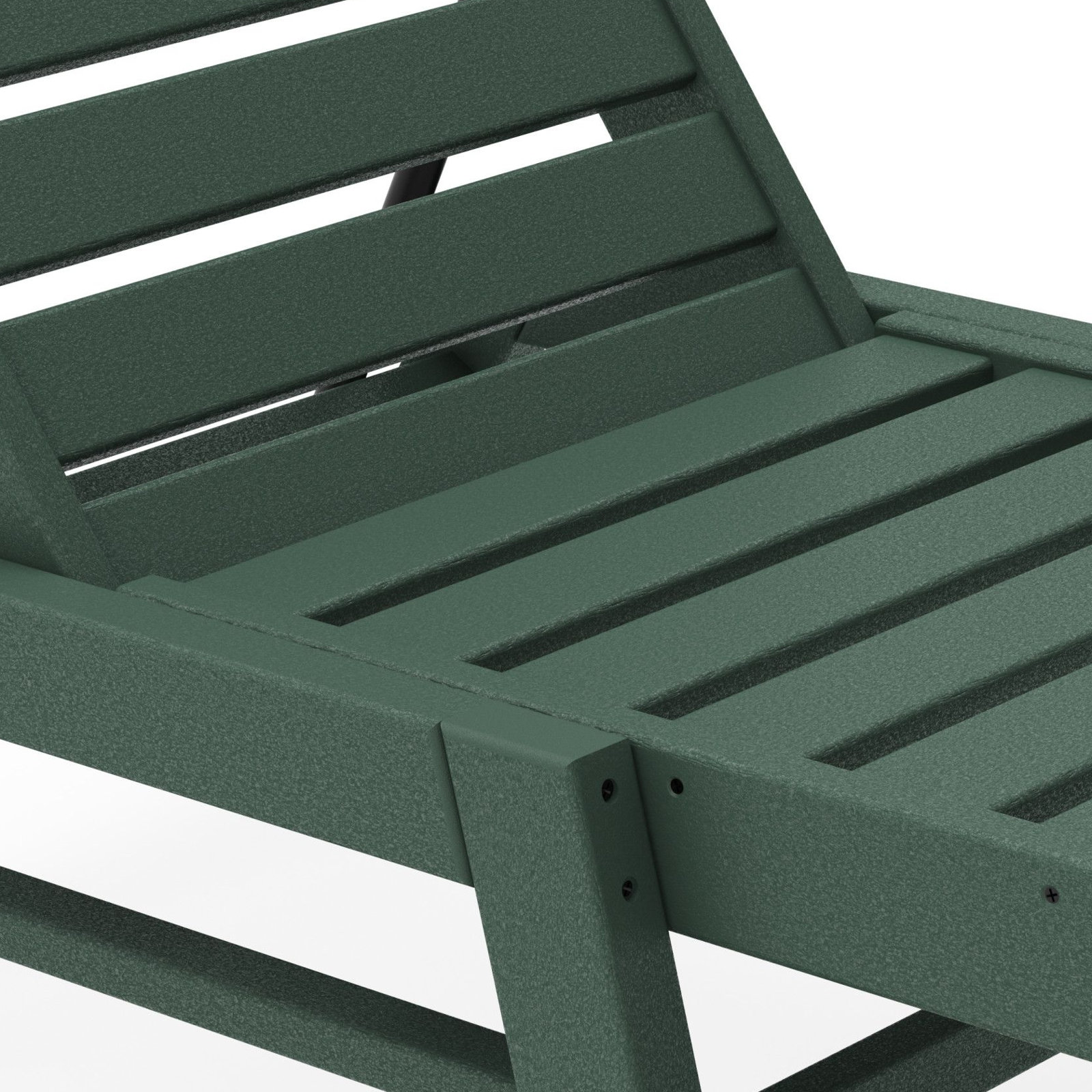 Nautical Chaise Lounge , Green