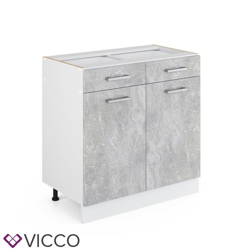 Lale Matte Base Unit, Concrete