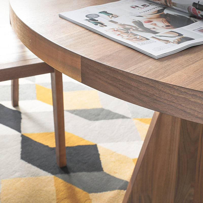 Ensemble de table de salle à manger en bois massif de style américain, 9