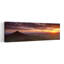 Silhouette Of A Hill At Sunset Roseberry Topping North Yorkshire Cleveland England United Kingdom by Mark Denton - Wrapped Canvas Panoramic Print-256530694