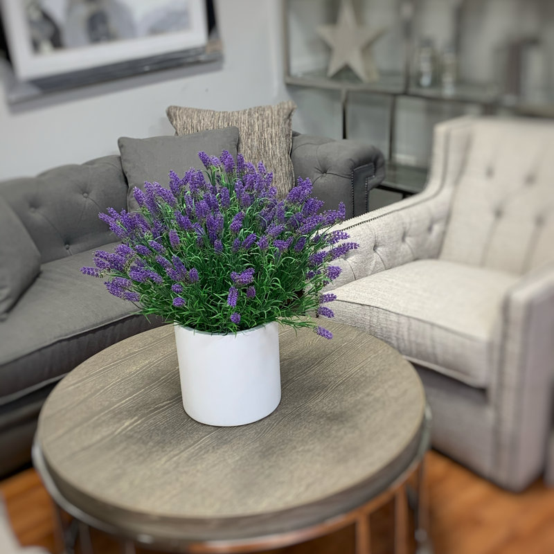 Arrangement floral lavande, H 25 po x l 25 po