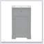 Meuble-lavabo gris de 20 po avec lavabo, porte à fermeture douce, support de rangement et tablette réglable pour les salles de bain modernes-7885132