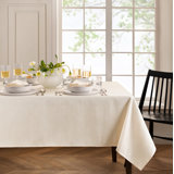 Brosh Solid Texture Water and Stain Resistant Polyester Rectangle Tablecloth