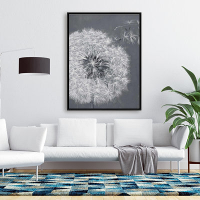 Blowing Dandelion Print On Canvas