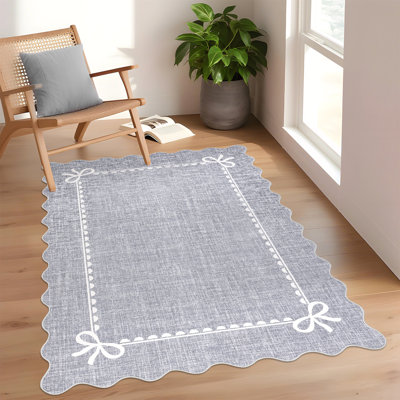 Tapis lavables à arc festonné pour chambre de bébé et couloir