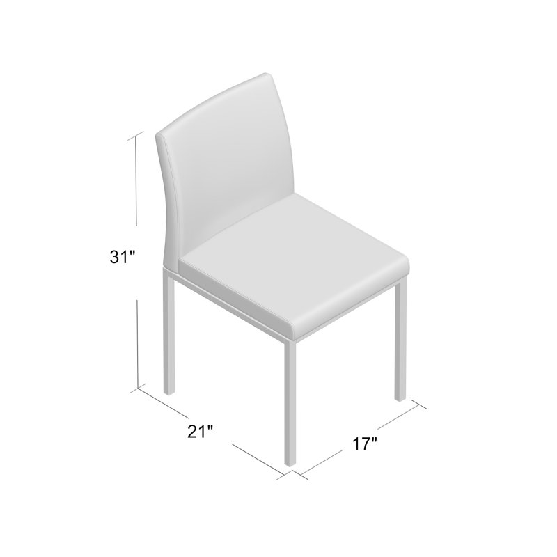 Chaise de salle à manger rembourrée Paria