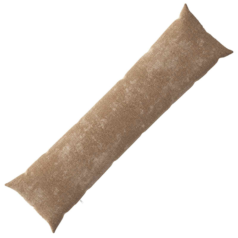  Cushion Cover HEERLEN Chenille Fabric Modern Pillow Decorative Case, 1, 145 cm W x 40 cm D, Brown