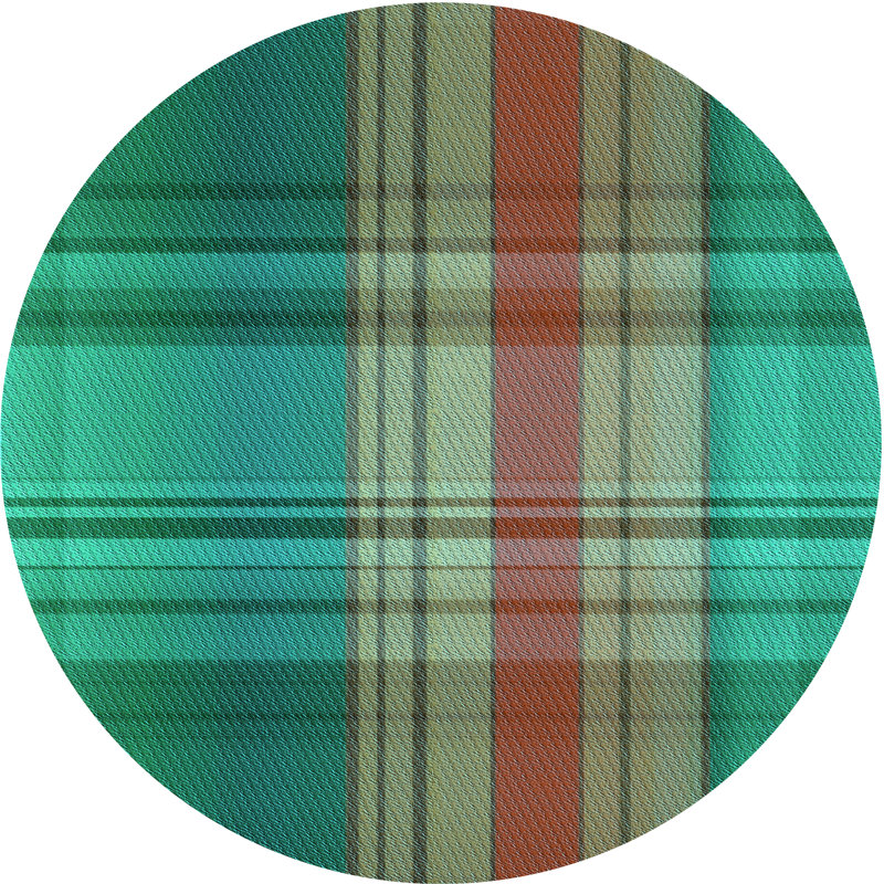 Tapis sarcelle, Rond 4 pi