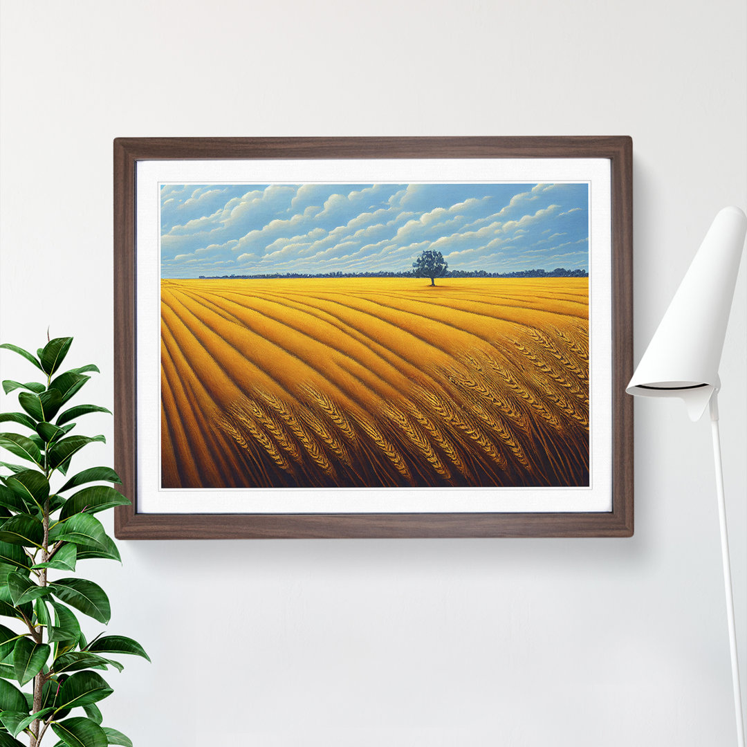 Magical Wheat Field - Framed Print