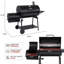 Royal Gourmet® - CC Series 36-Inch Charcoal Barrel Grill with Offset Smoker