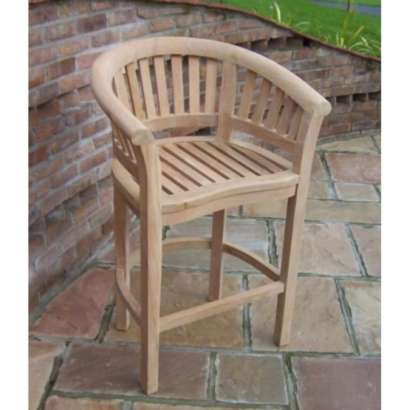 Galesburg Teak Outdoor Stool