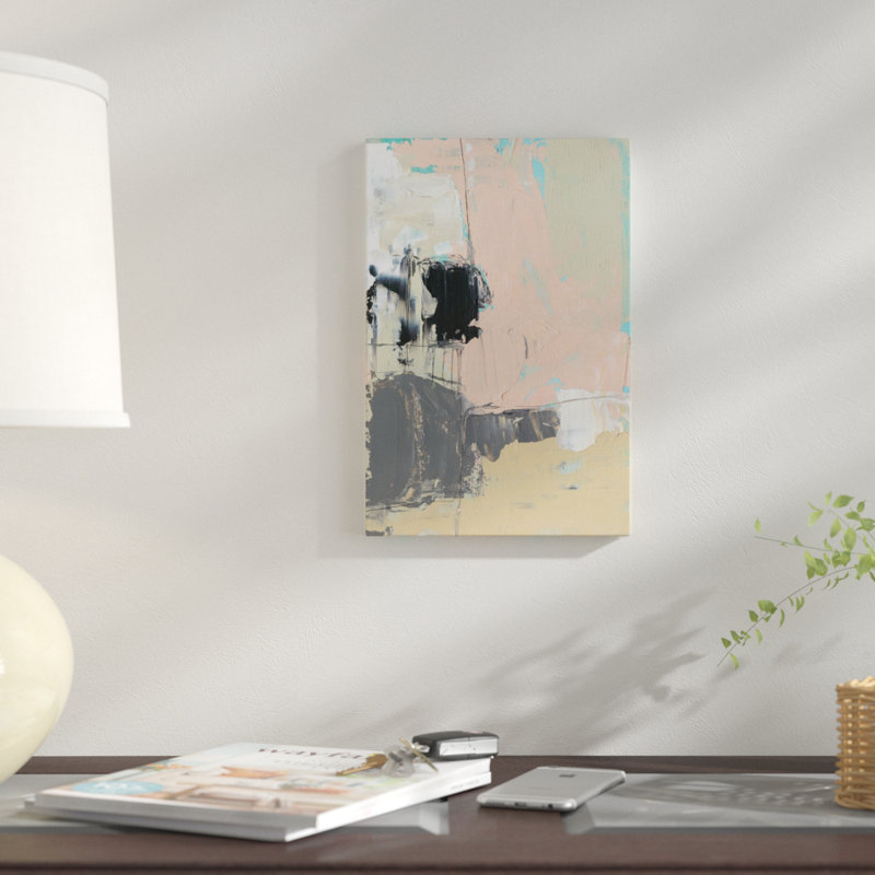 « rose-a-boo ii », reproduction sur toile, H 26 po x l 18 po x P 1,5 po, Pas de tapis, Toile tendue