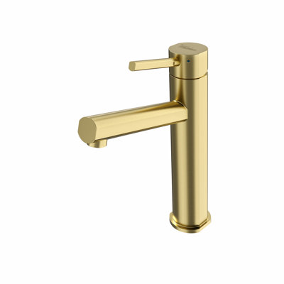 Robinet de lavabo surélevé à levier unique en acier inoxydable sans plomb Whitehaus