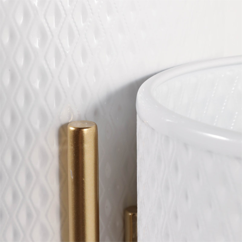Ensemble de 2 pots à fleurs Aideen pour l'intérieur et l'extérieur - ensemble de 2, Blanc diamant