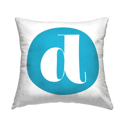 Coussin Blue Initial